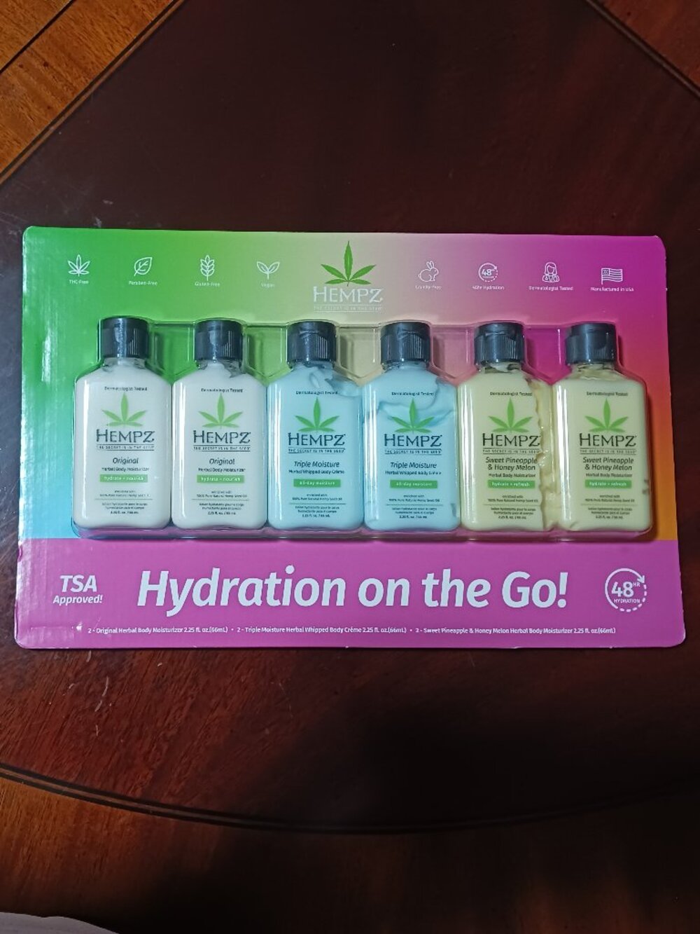 Hempz set of 6 Travel Moisturizers Brand New